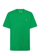 Cotton Jersey Crewneck Tee Tops T-shirts Short-sleeved Green Ralph Lau...