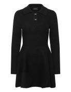 Lexter Long Sleeve Knit Dress Lyhyt Mekko Black Bardot