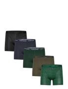 Cotton Stretch Boxer 5P Bokserit Khaki Green Björn Borg