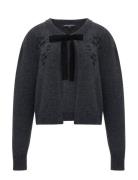 Irma Front Bow Cardigan Tops Knitwear Cardigans Grey French Connection
