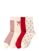4-Pakning Sokker Lingerie Socks Regular Socks Multi/patterned Lindex