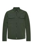 Zip Through Overshirt Tops Overshirts Green Fred Perry