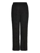 Kcnelina Pants Bottoms Trousers Wide Leg Black Kaffe Curve