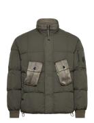 Flatt Jacket Vuorillinen Takki Topattu Takki Khaki Green C.P. Company